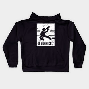 El Borracho | Loteria Mexican Tarot Card Kids Hoodie